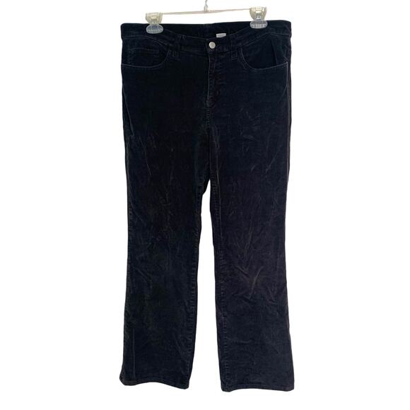 Sonoma Life+Style Black Corduroy Stretch Bootcut Pants Size 10 Short - Picture 1 of 4